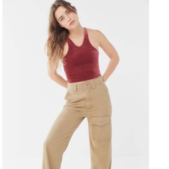 Urban Outfitters Out from Under Burgundy Crop Top NWT - Picture 4 of 15